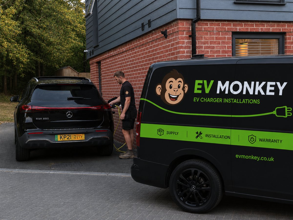 EV charger installation at The Croft new build estate, Burgess Hill — EV Monkey